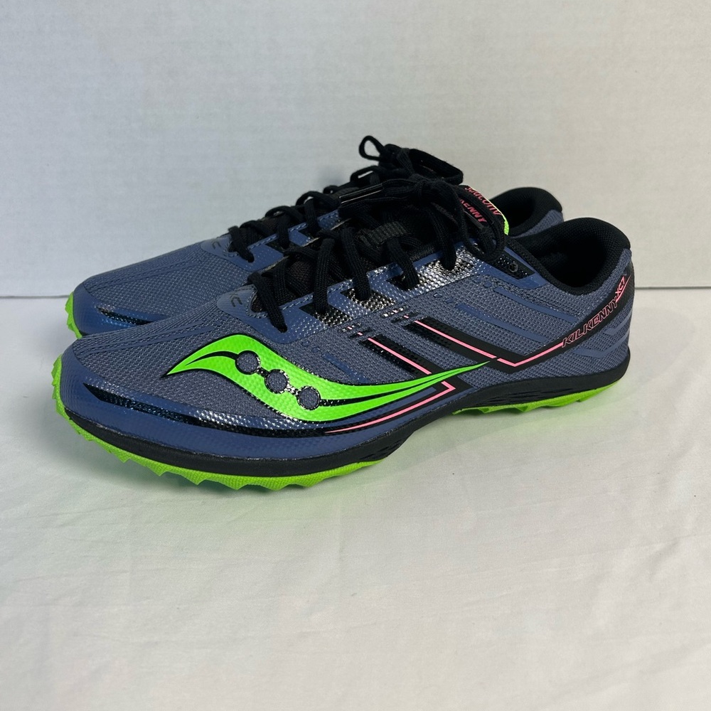 Saucony Women’s 8.5 Kilkenny XC-7 Blue Green Pink Track And Field Shoes